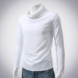 男士加绒加厚休闲堆堆领长袖T恤打底衫228-1176-P42，男装T恤，星座228