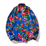 男休闲潮东北大花长袖衬衫新上4色衬衣228-1129-P25，男装衬衫，星座228