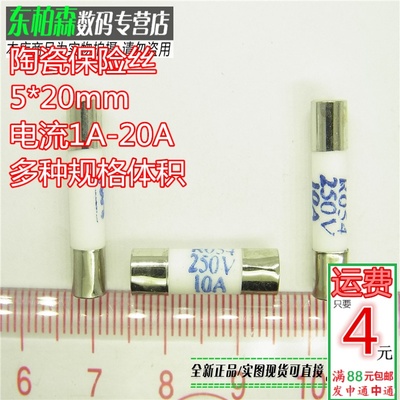 10A 优质陶瓷保险丝R054 10A 250V 5X20mm 陶瓷保险管  现货