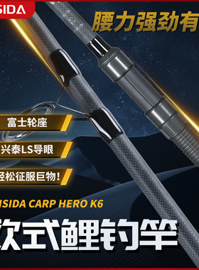 FEISIDA HERO K6 12ft 3.5lb 欧鲤钓竿 CARP竿 鲤钓并继竿