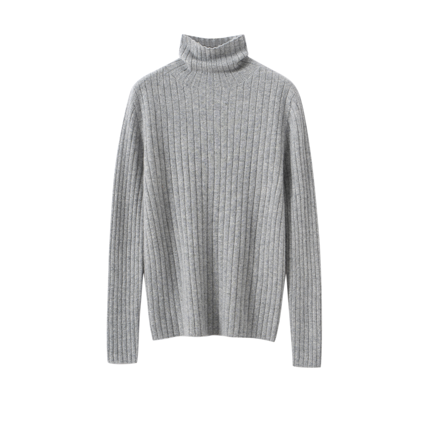 新款100%纯山羊绒抽条打底衫女时尚高领毛衣修身显瘦套头针织衫