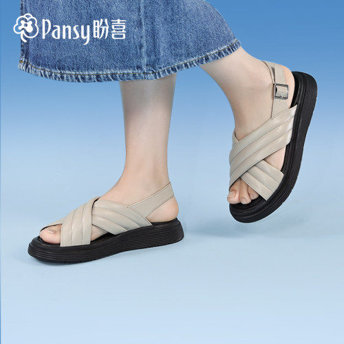 Pansy厚底度假休闲百搭凉鞋