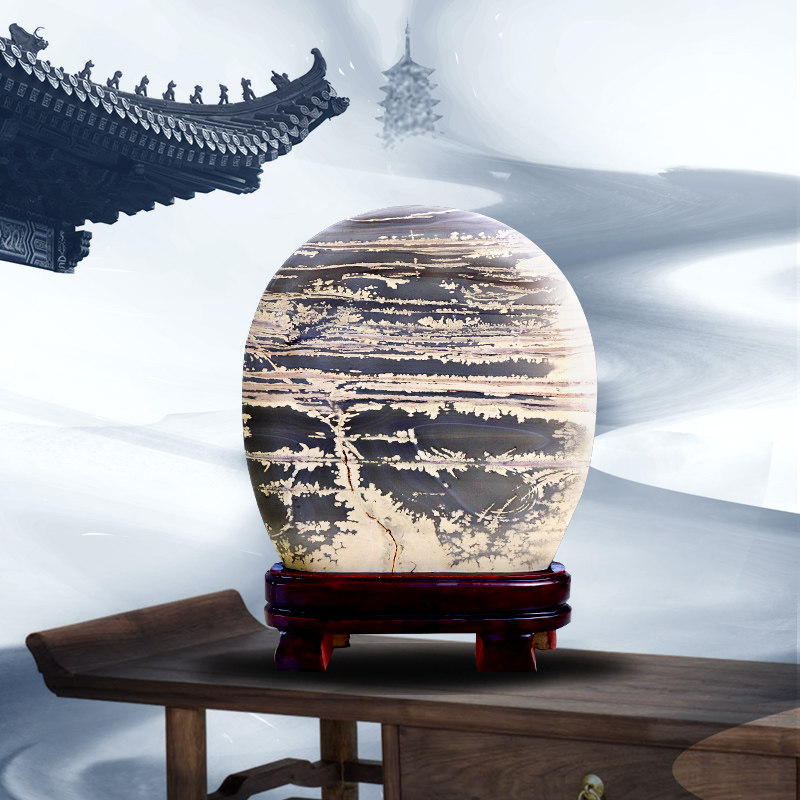 枣花石雪花玉石精品原石摆件观赏石水草石画收藏国画石泰山石敢当