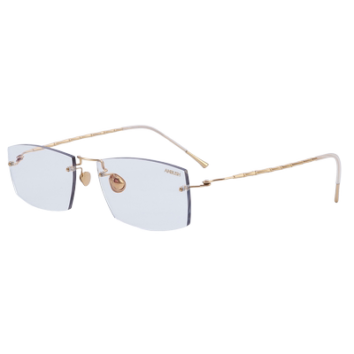 金色无框ambush商务纯钛男