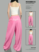 ROKBBK－K 女运动跳舞速干裤 布韩街舞潮牌夏季 防晒爵士hiphop长裤