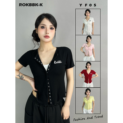 布韩辣妹性感露肩短袖T恤