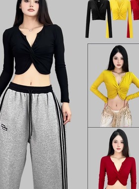 ROKBBK－K/布韩街舞潮牌交叉设计爵士jazz跳舞上衣hiphop运动女装