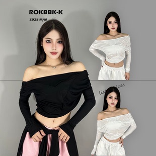 ROKBBK 女爵士舞 K布韩街舞潮牌不规则设计感小众百搭长袖