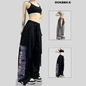 ROKBBK－K 宽松潮牌 休闲裤 布韩街舞嘻哈运动裤 女爵士舞jazz长裤