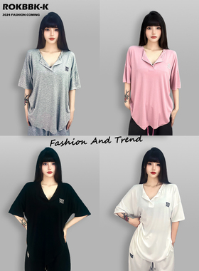 ROKBBK－K/布韩街舞潮牌宽松跳舞hiphop上衣女嘻哈爵士运动服饰潮