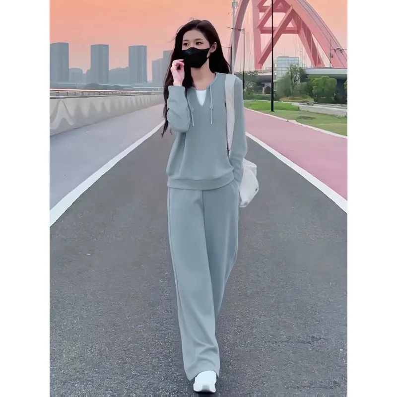 欧货休闲运动套装女春夏2025年新款时尚洋气减龄运动服跑步两件套