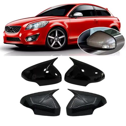 适用于07-11款Volvo C30 S40 S80 牛角后视镜外壳倒车镜盖胶粘