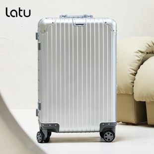全铝镁合金行李箱女2026新款拉杆箱男20寸金属登机密码箱旅行皮箱