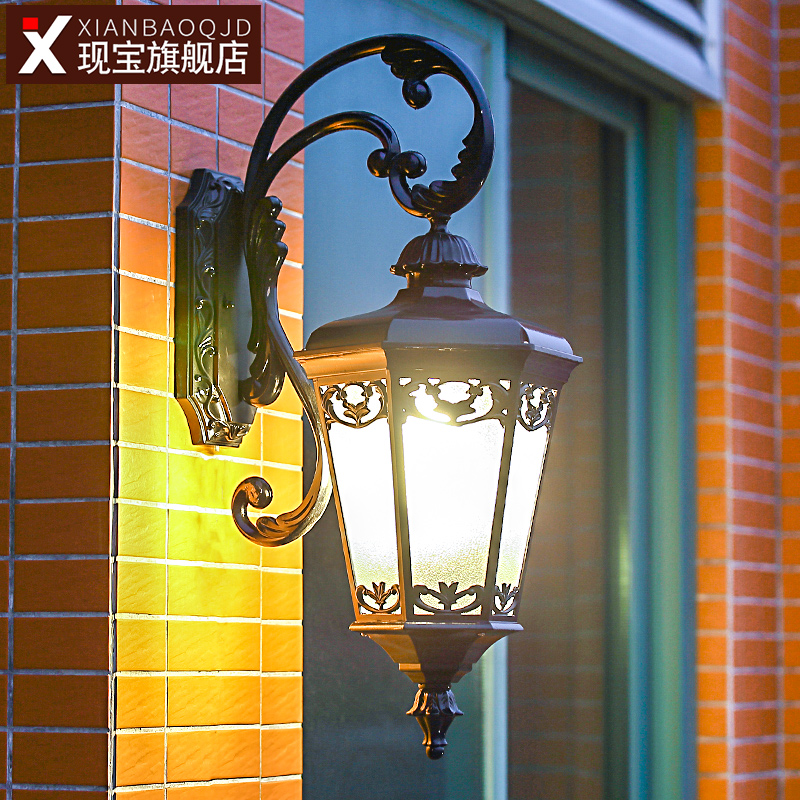 外墙灯室外庭院led超亮别墅大门口阳台欧式复古户外防水露台壁灯