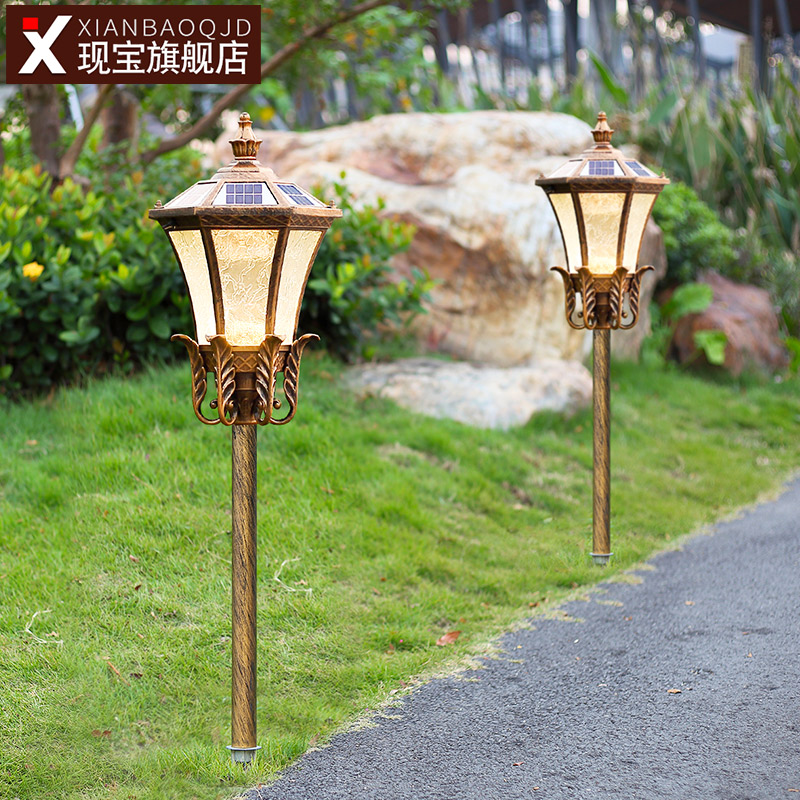 太阳能户外防水欧式风复古别墅灯