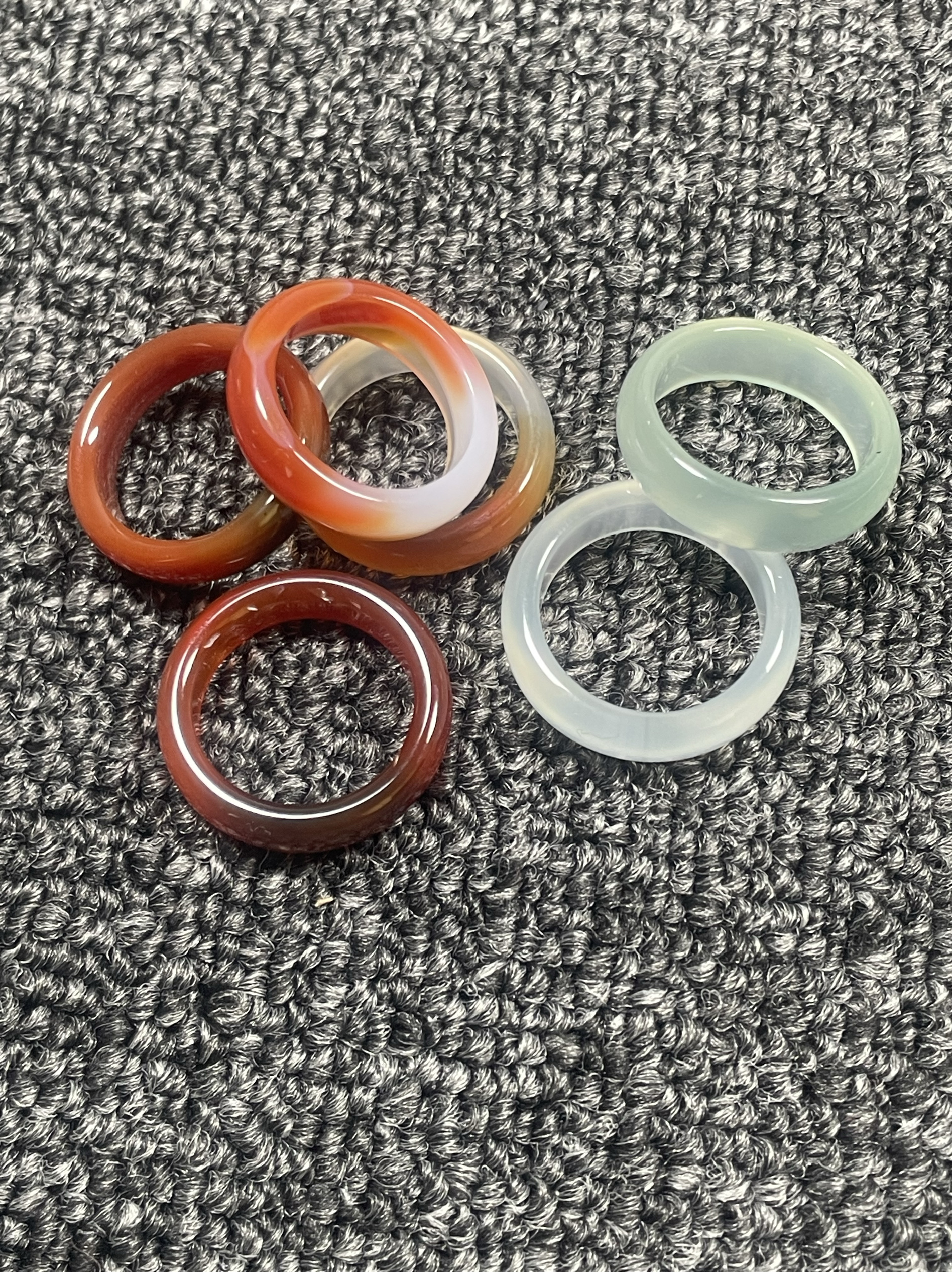南红高冰戒指马料荔枝冻冰粉戒圈