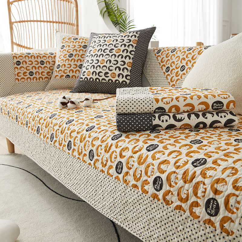 纯棉沙发垫四季通用防滑坐垫子