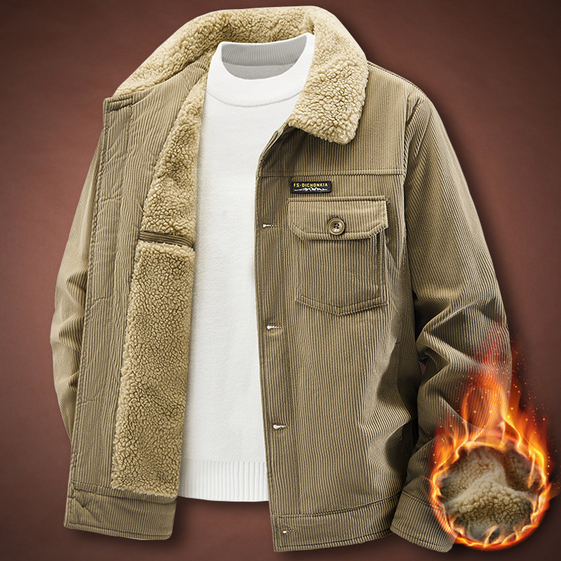 加绒加厚大码宽松棉衣