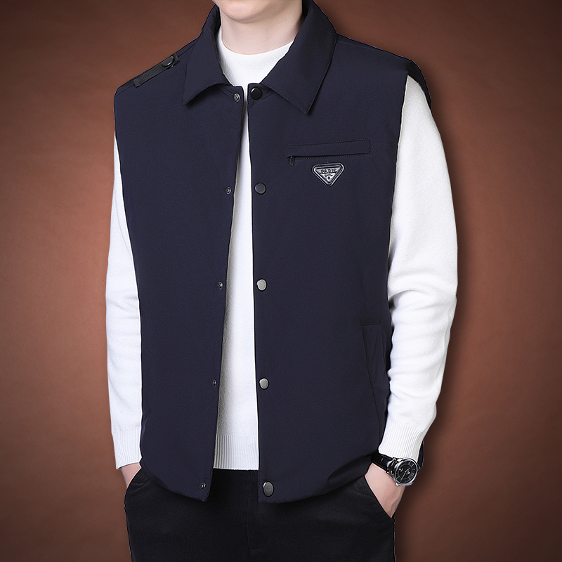 秋冬季加棉保暖宽松马甲