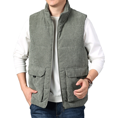 灯芯绒马甲jpdun宽松秋冬季