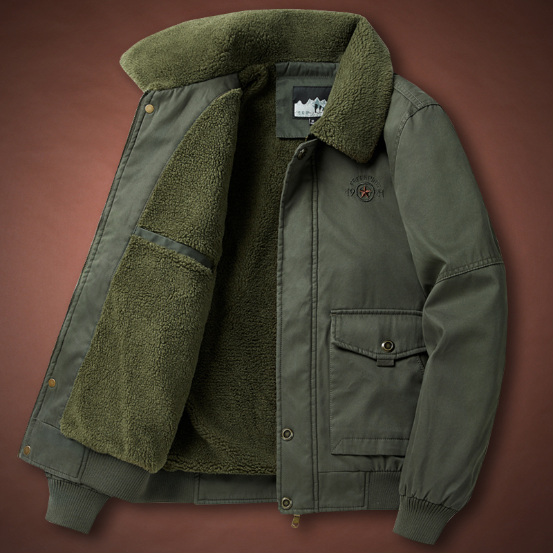 加绒加厚冬季多袋工装棉衣