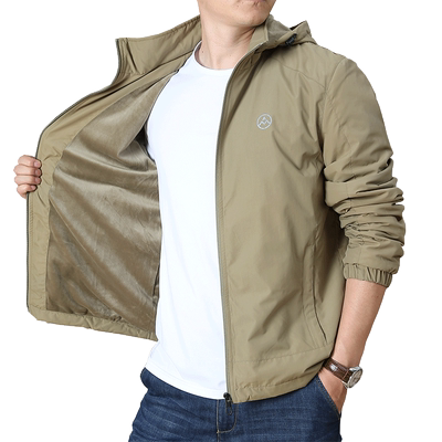 男士夹克JPDUN可脱卸帽秋冬宽松