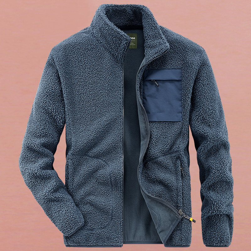 春秋季立领卫衣男女大码宽松加绒加厚外套羊羔绒防风保暖上衣服潮