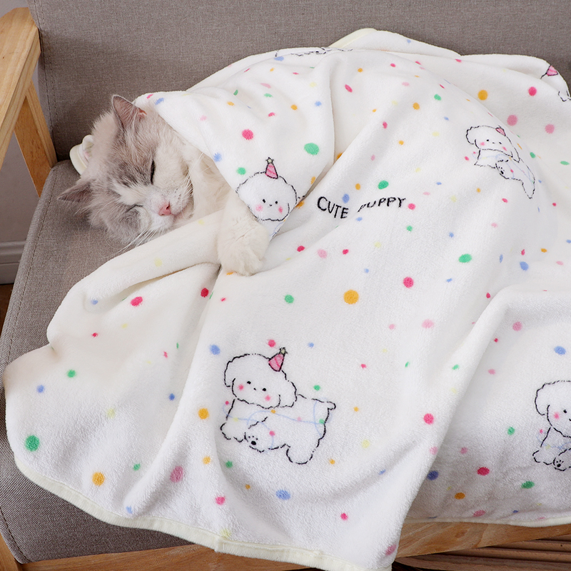 猫毯子小猫睡觉被子猫咪毛毯加厚加绒冬季保暖布偶猫金渐层午睡毯
