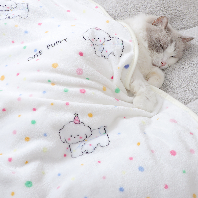 猫咪毯子睡觉专用毛毯猫被子保暖小奶猫加厚加绒英短布偶猫午睡毯