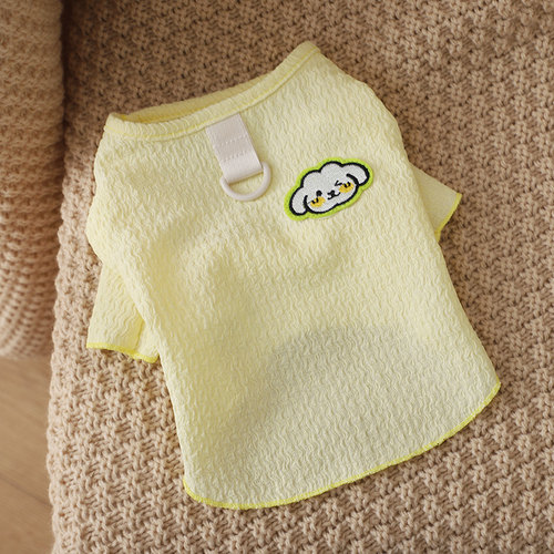 狗狗夏天穿的衣服新款带牵引扣