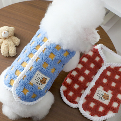 泰迪狗狗衣服2025新款公狗冬装比熊博美两脚背心防脏冬季保暖马甲