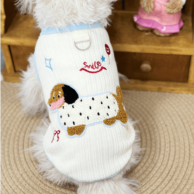 小狗狗衣服夏季薄款带牵引环