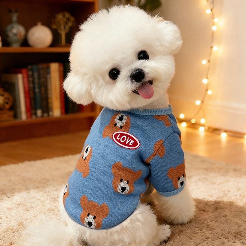 狗狗衣服小型犬冬天厚款保暖秋冬款比熊圆脸卫衣两脚小熊图案棉衣,宠物/宠物食品及用品,狗宠物服装/雨衣,淘宝优惠券,粉丝福利购,淘宝优惠卷