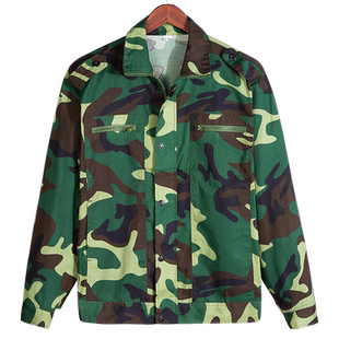 迷彩服套装男军训服春夏季薄款透气耐磨上衣裤子民工装劳保工作服