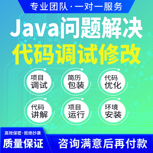 java代码调试问题修改功能开发bug解决web代码讲解项目部署运行