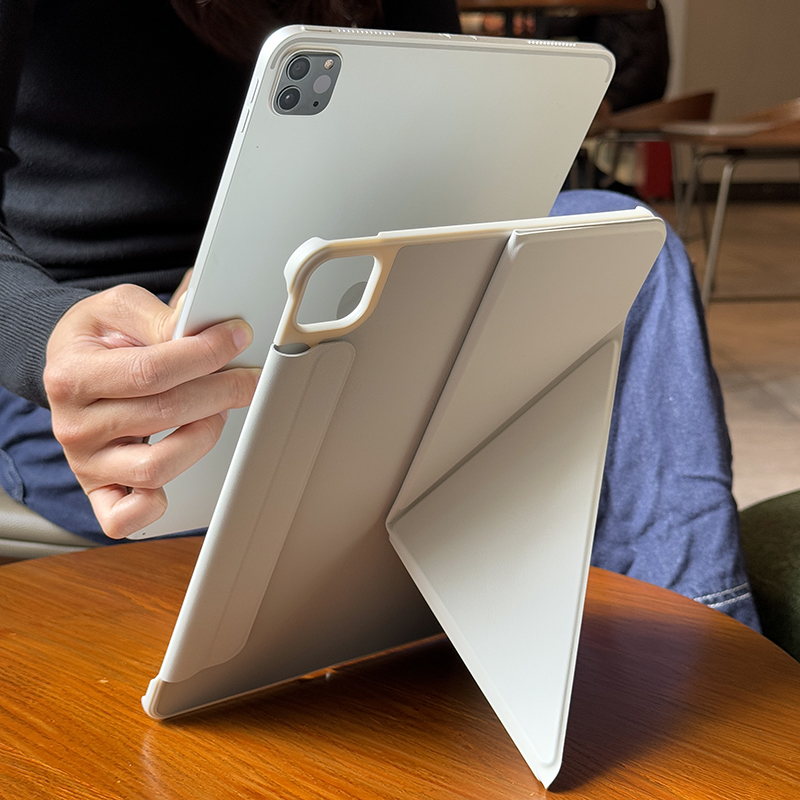 k折带壳子适用苹果ipadair6专用保护套2024pro11磁吸双面夹mini7新款平板10.2代5代搭扣13超薄4防摔包边防摔9