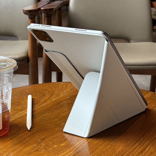 仿皮简约适用小米平板磁吸双面夹