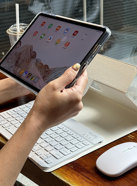 适用小米6pro11英寸蓝牙键盘5保护套xiaomi磁吸720亚克力隐藏笔槽小米5pro平板透明11寸旋转鼠标套装