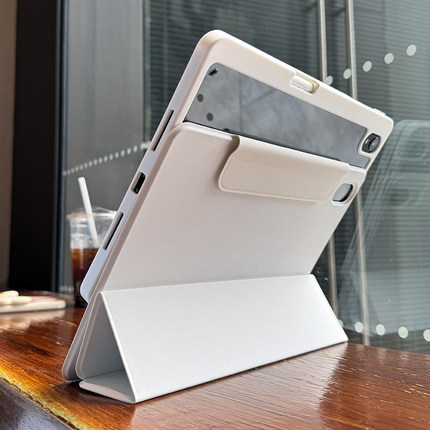 适用华为平板matepad11.5s保护套2023air亚克力防弯se带无笔槽12.6磁吸10.8旋转三折10.4全包边透明摔壳新款