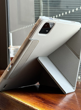 适用小米8平板pad7保护套包边防摔磁吸搭扣3+y一体11软胶6spro12.4红米三折平板se壳Redmipad带笔槽防弯