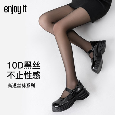 Enjoyit10D薄款黑色丝袜