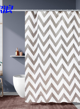 涤纶防水浴帘卫生间隔断门帘衣柜防尘帘宿舍床帘学校窗帘浴室赠环