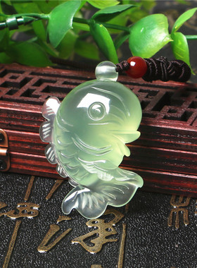 岫岩玉辽宁小鱼冰种招财转运
