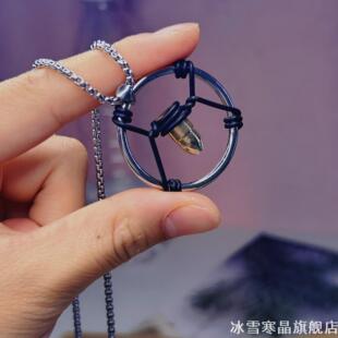 赛博朋克2077周边项链v我50我们干翻荒坂潮流朋克黄色子弹壳吊坠