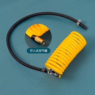 车载充气泵气管接头汽车打气泵连接电动软管子配件适用纽曼小米家