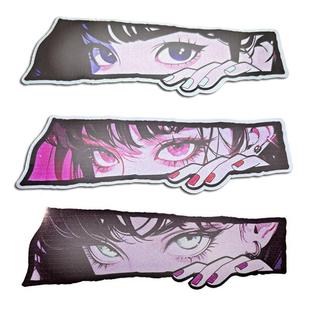 适用N70N80CN90CM95CM85CF二次元 动漫眼神杀反光车贴小牛G400