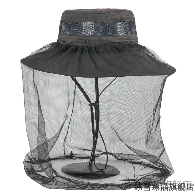 头套夏天户外野外面罩专用防虫钓鱼蚊子野营防蚊虫蚊帐睡觉头罩