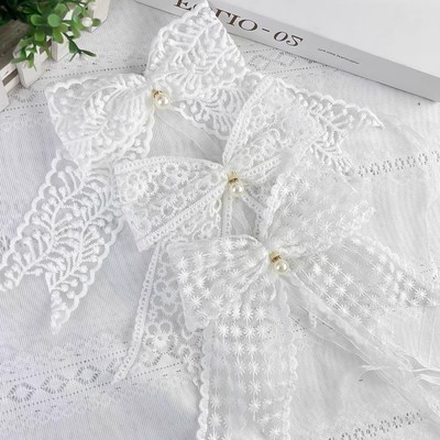 法式蕾丝窗帘绑带蝴蝶结蕾丝带轻奢高档结婚绳子纱帘扎束带高级感