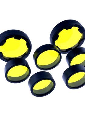 摩托车射灯灯罩电动车LED大灯灯罩黄色镜片雾灯镜片变光灯罩62MM