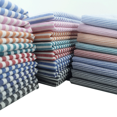 布料纯棉绿色横条加厚衬衫裤子